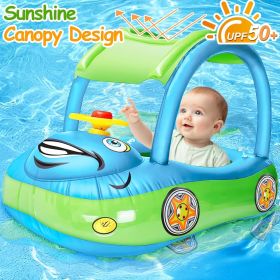 Inflatable Baby Pool Float with Canopy